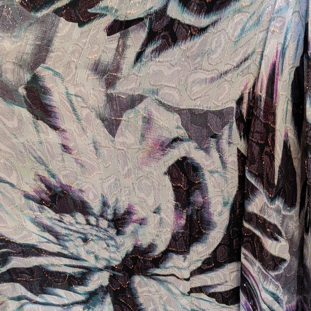 Bcbg auriel silk metallic dress - Picture 4 of 6